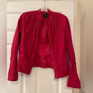Cute, Vibrant Tribal Cherry Red lightweight jacket size S